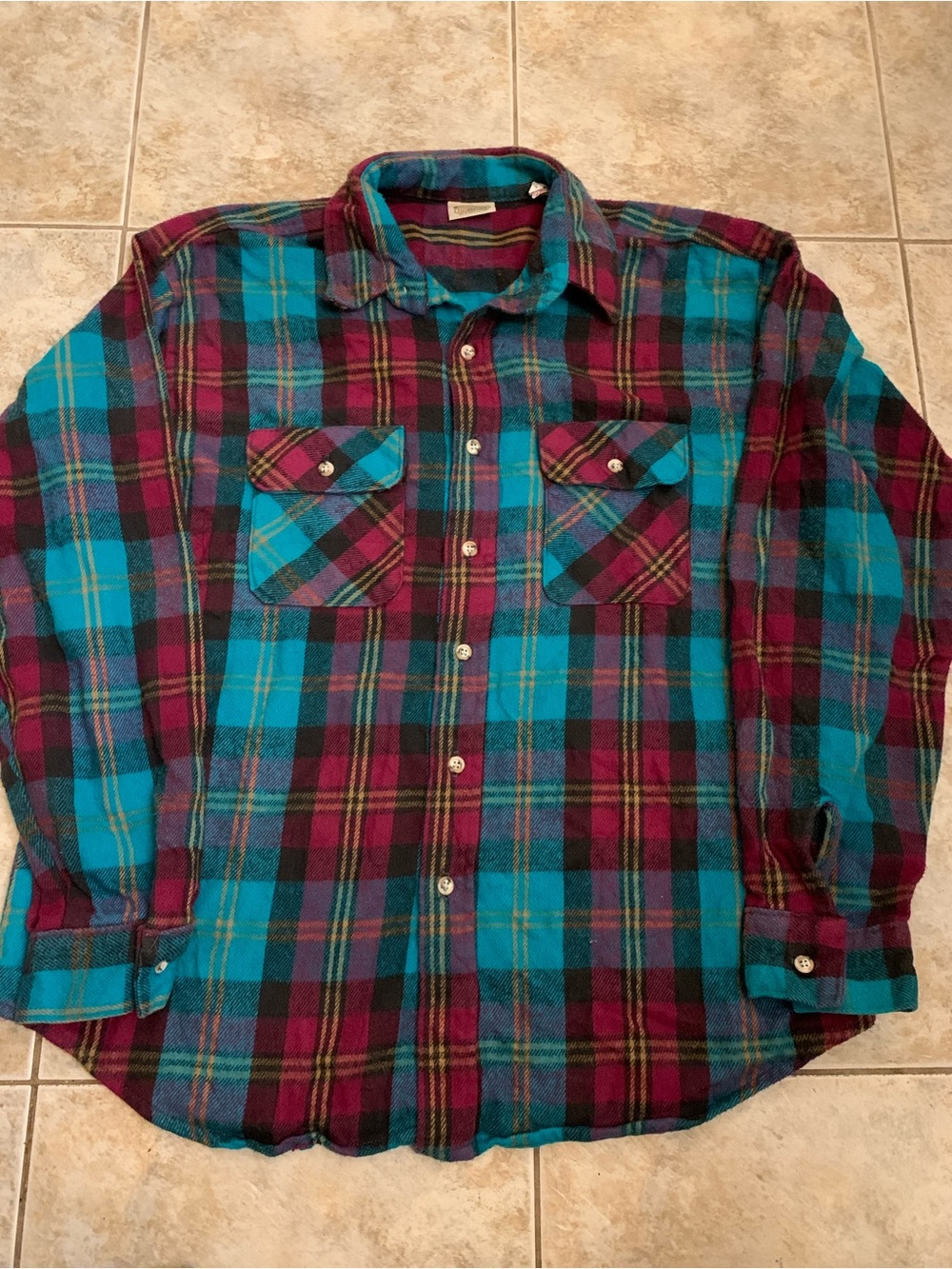 Vintage Five Brothers flannel size Xl 1980s 90s